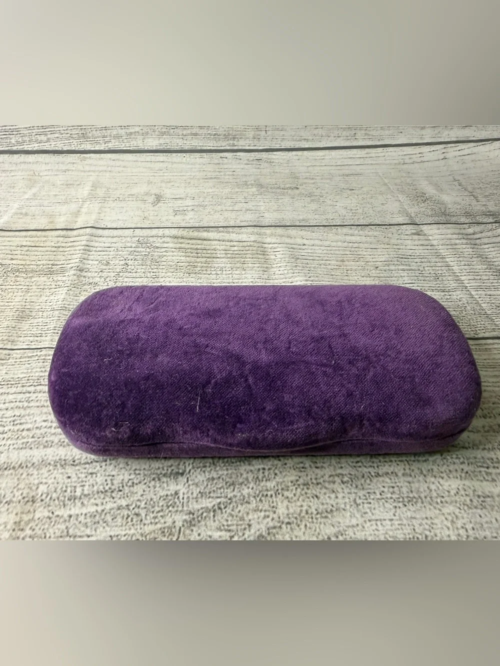 Gucci Purple Velvet Eyewear Case with Yellow Interior